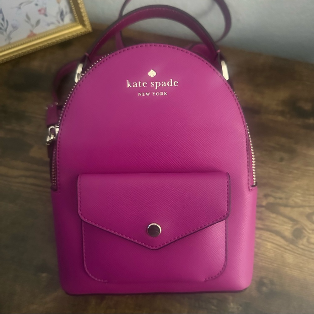 Kate Spade New York Small Backpack – Magenta Pink